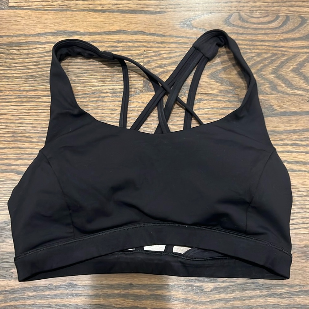 Lululemon black sports bra
